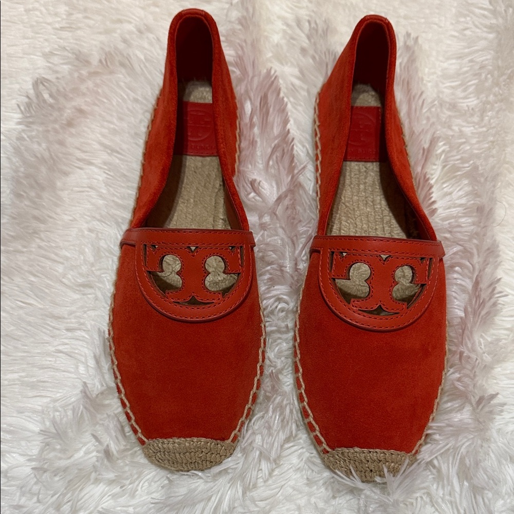 Tory Burch Red Suede Espadrilles